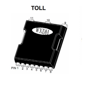 300A 100V N-channel Enhancement Mode Power MOSFET DSU021N10NA TOLL PACKAGE